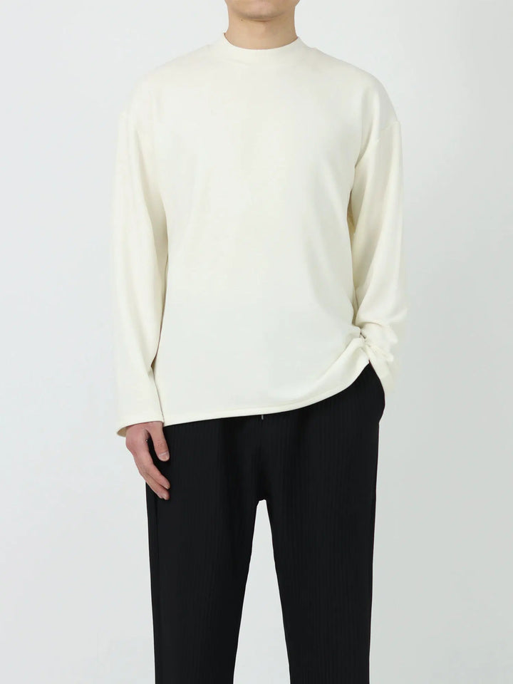 Long-Sleeve Mid-Neck Pullover