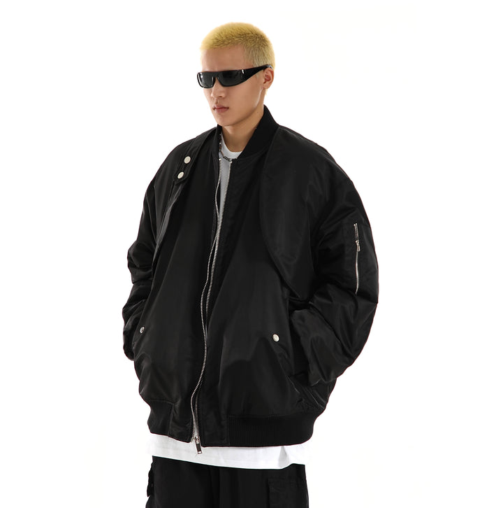 Oversized Baseball Bomber Jacket