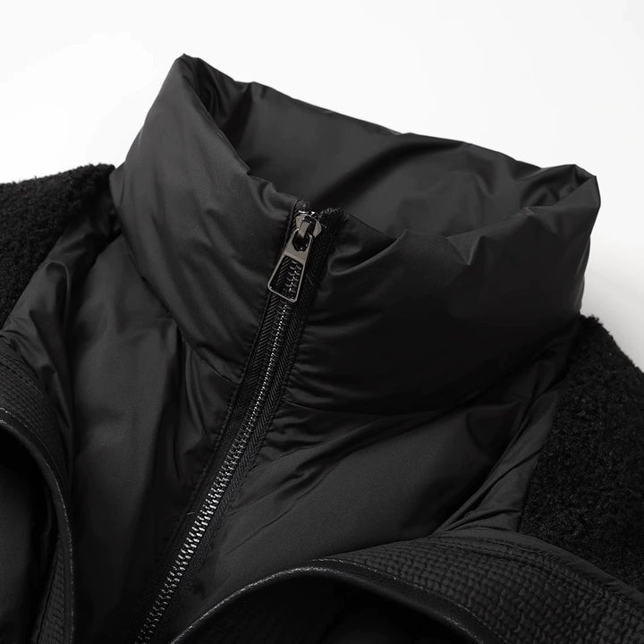 Lamb Wool Lapel Down Jacket