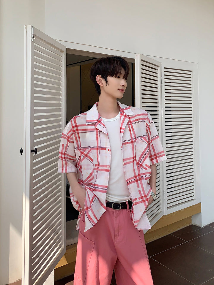 Pink Check Overshirt