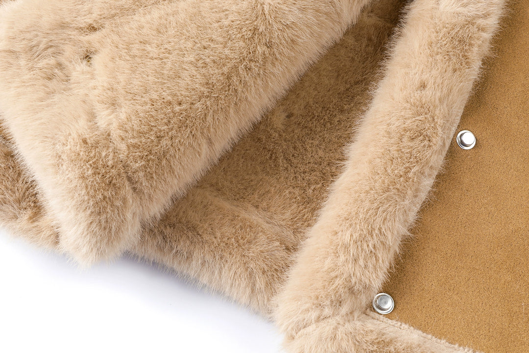 Shearling Buckle Detail Coat