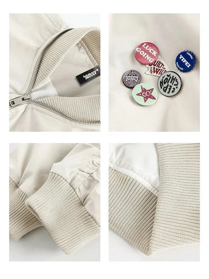 Retro Badge Pilot Jacket