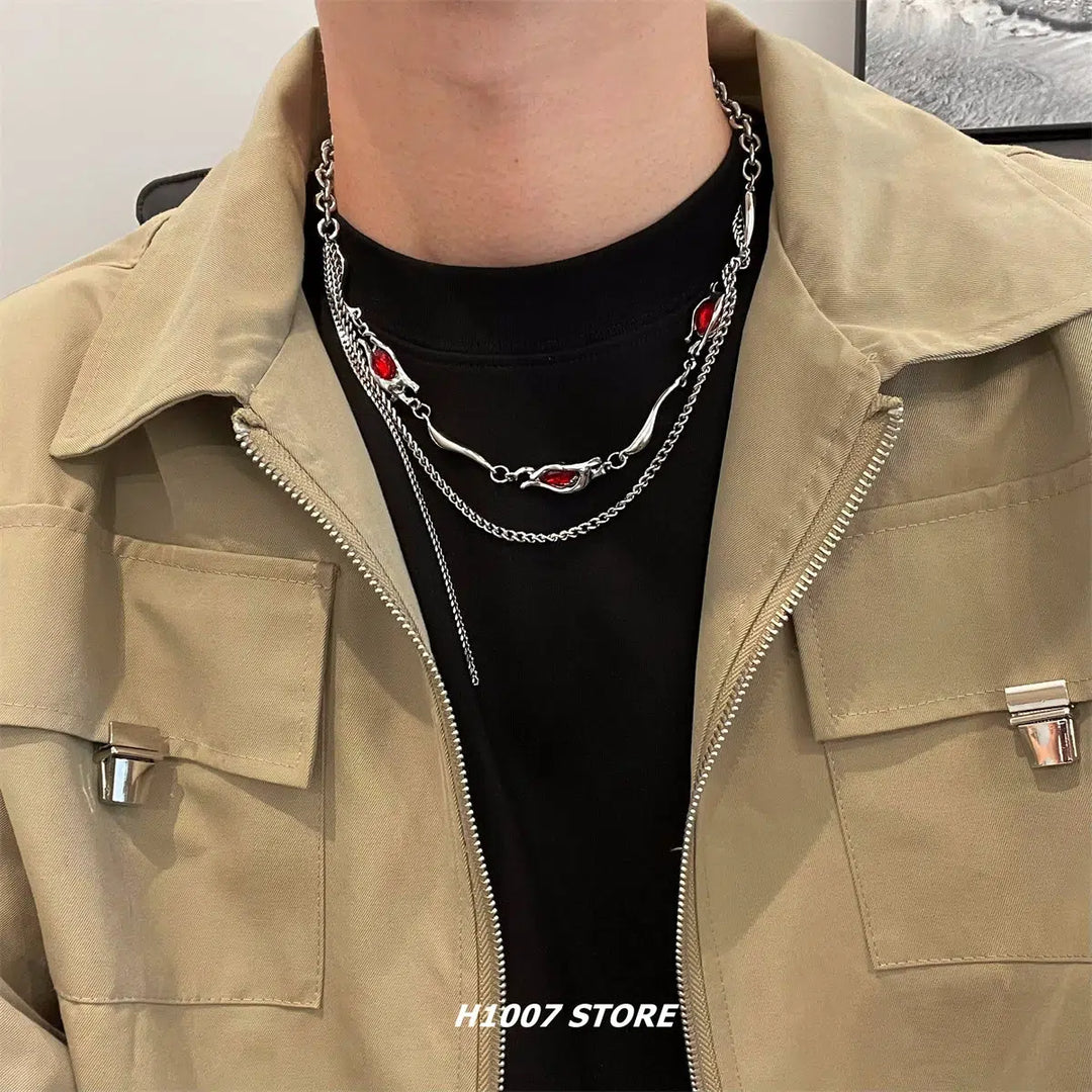 Double Layer Hip-hop Necklace