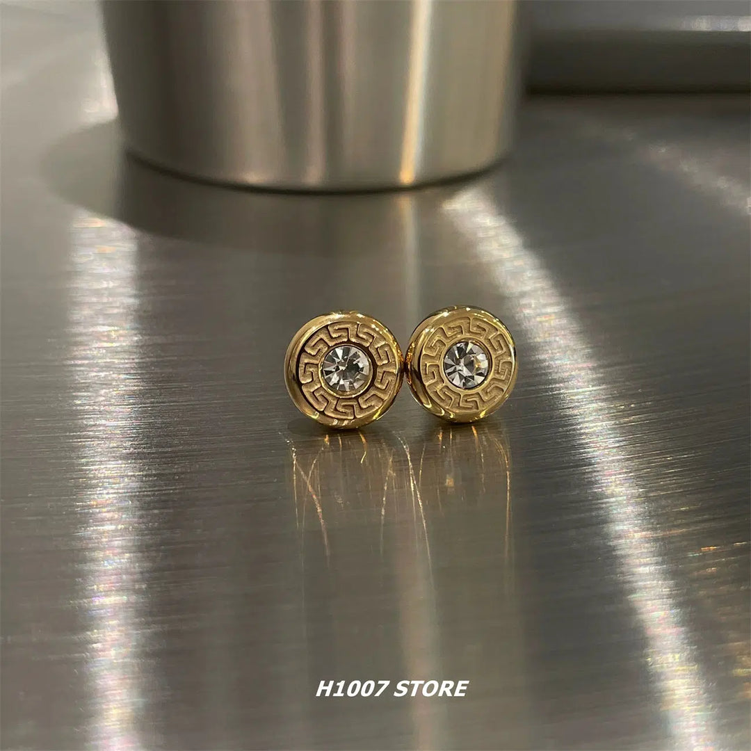 Titanium Steel Stud Earrings