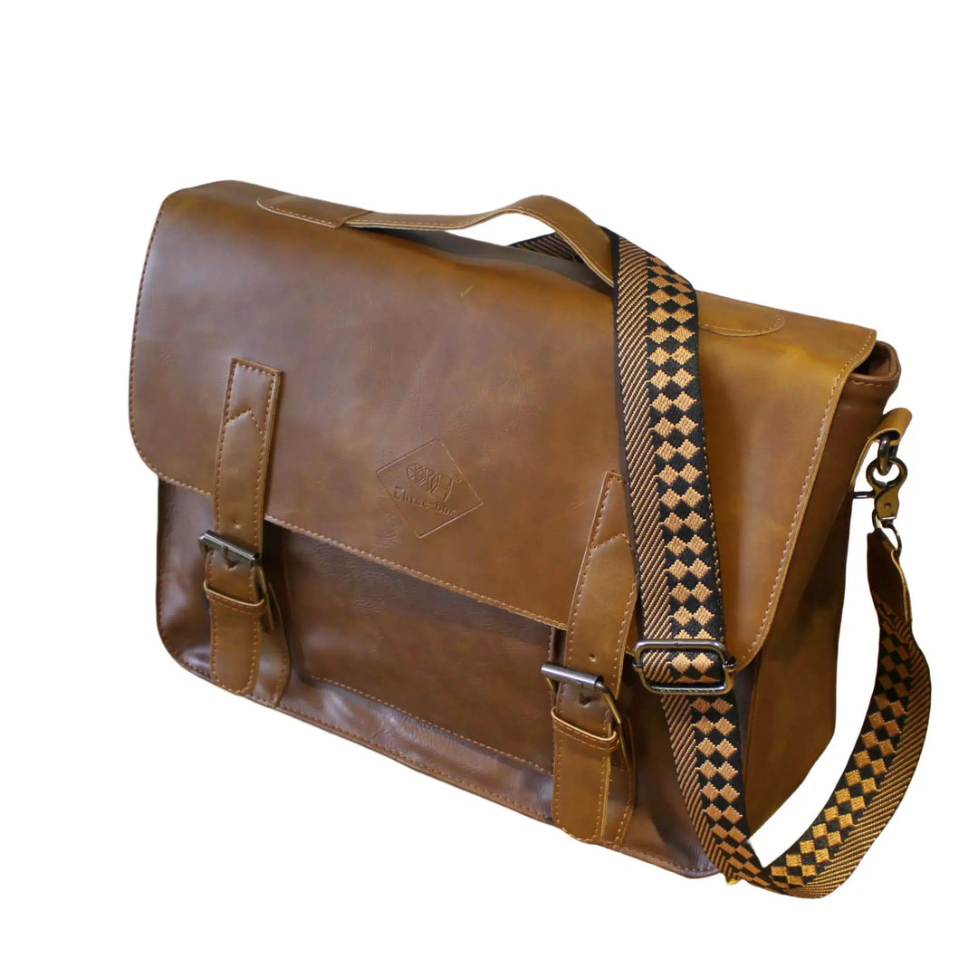 Retro Leather Messenger Bag