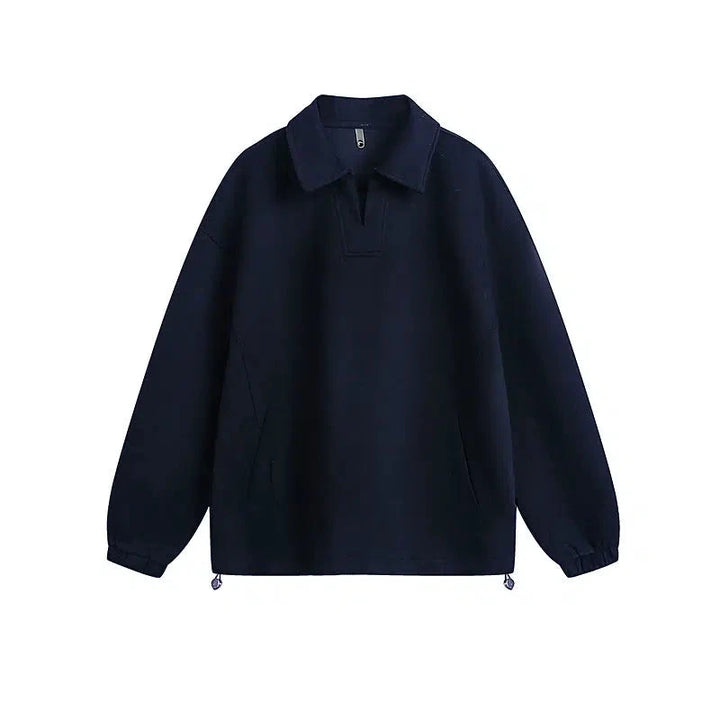 Retro Polo Collar Pullover