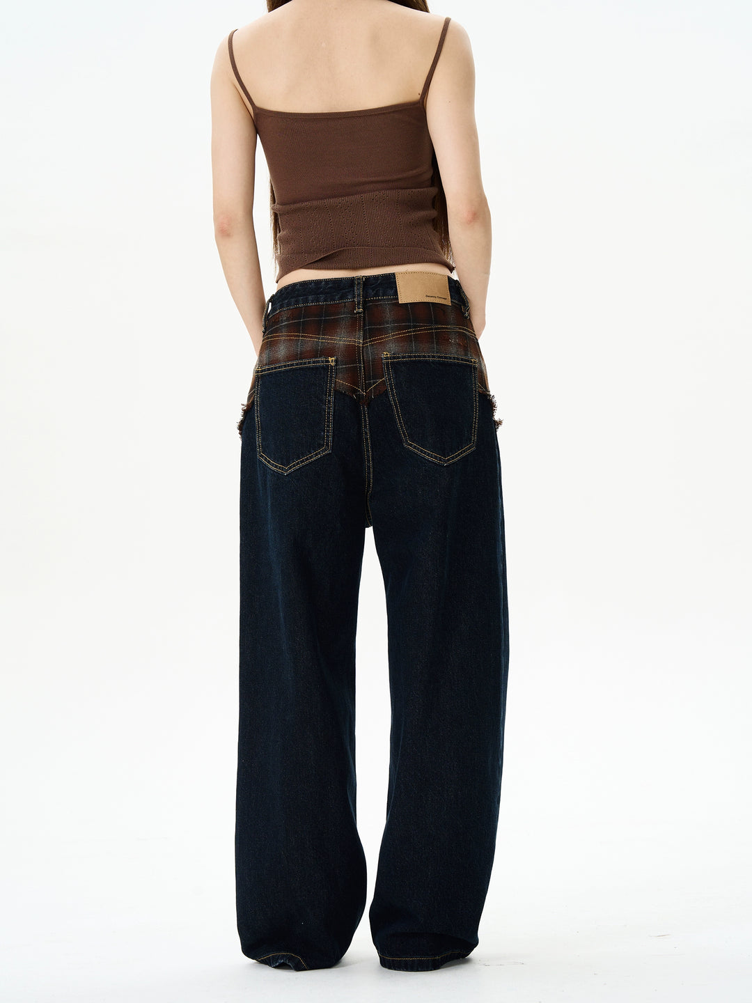 High Waist Straight Leg Jeans