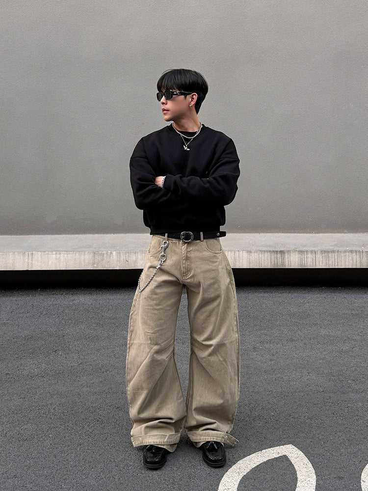 Wide-Leg Baggy Cargo Pants