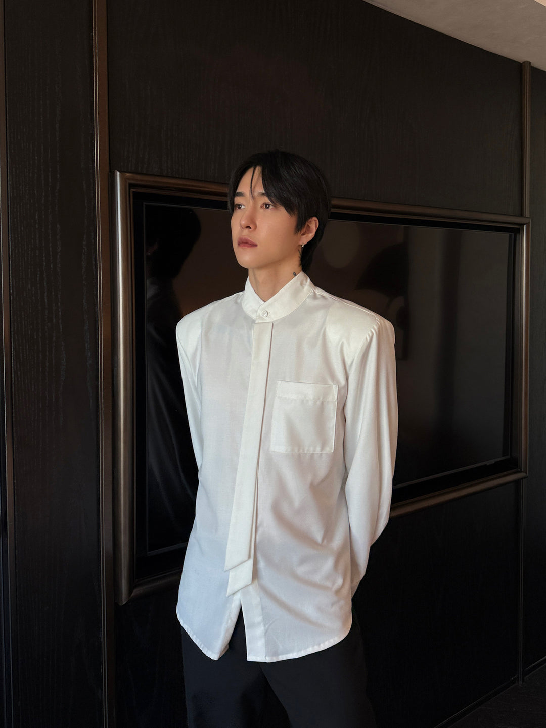 Floating Shoulder Long-Sleeved Shirt