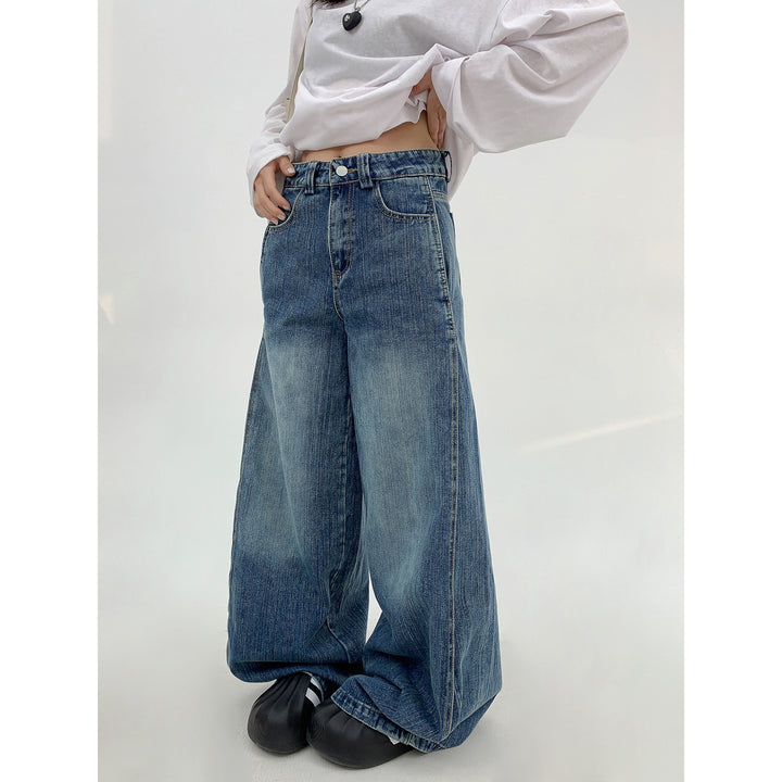 Niche Design Straight-Leg Jeans