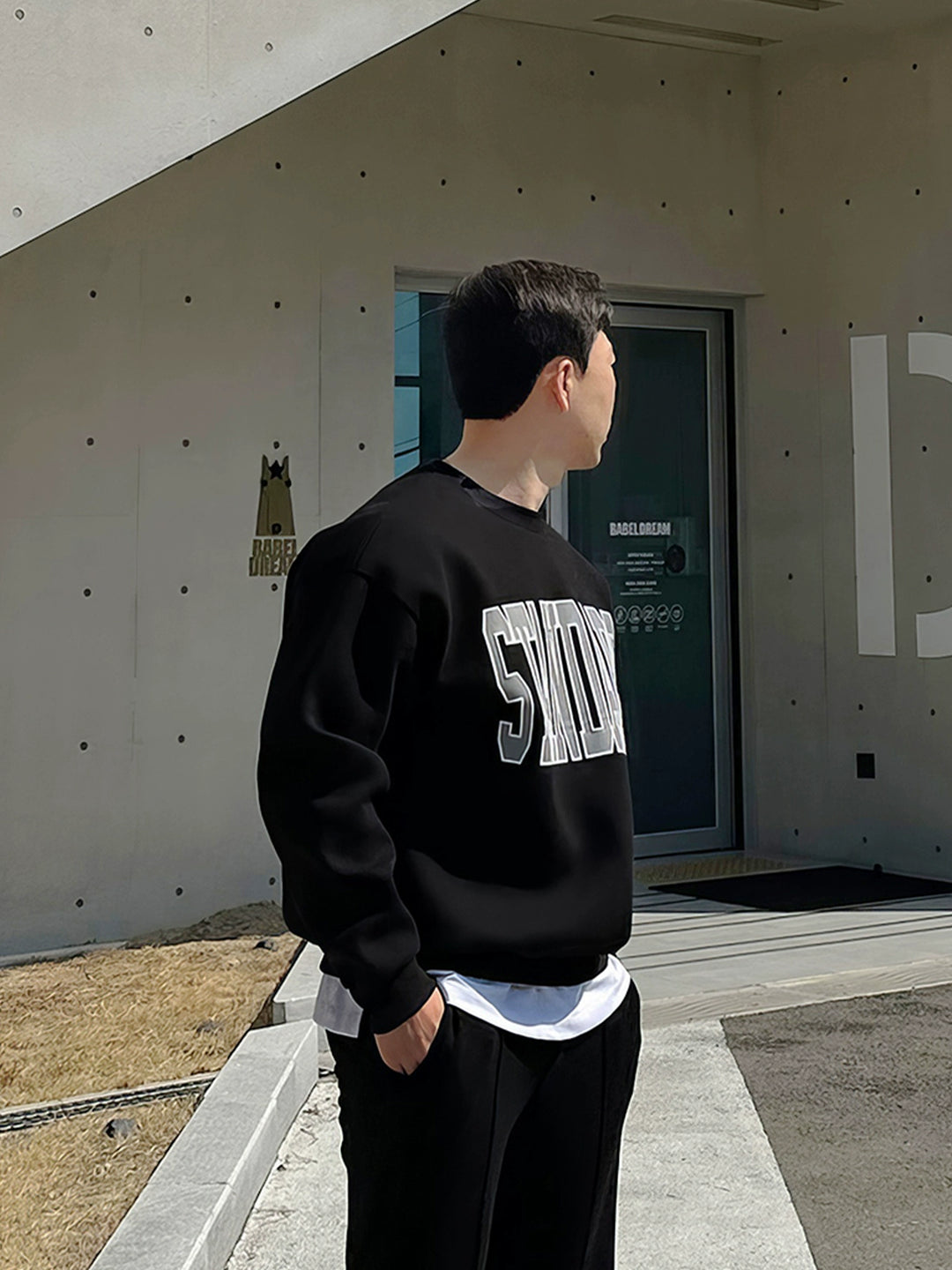 Crew Neck Printed Sweatshirt