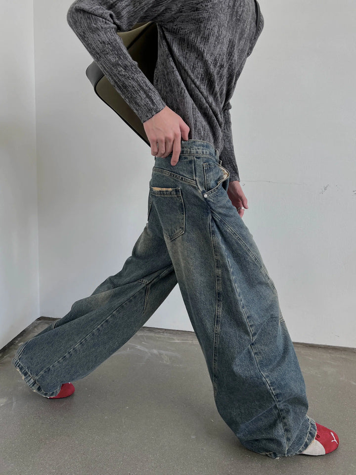 Mopping Fit Wide-Leg Jeans