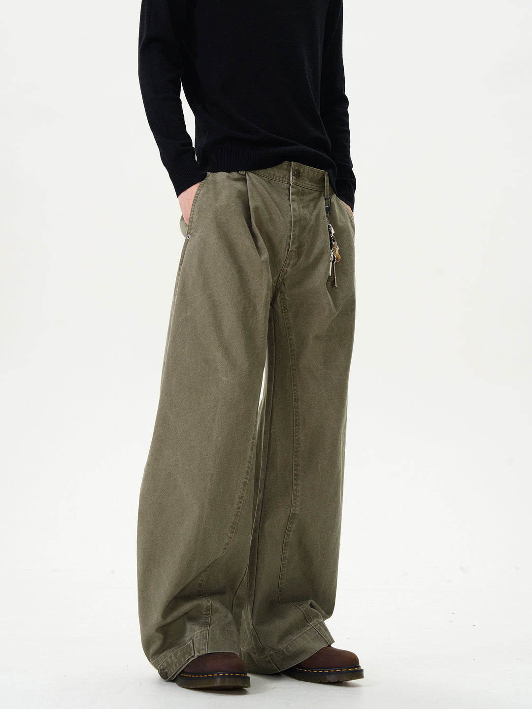 Retro Loose Straight Casual Pants