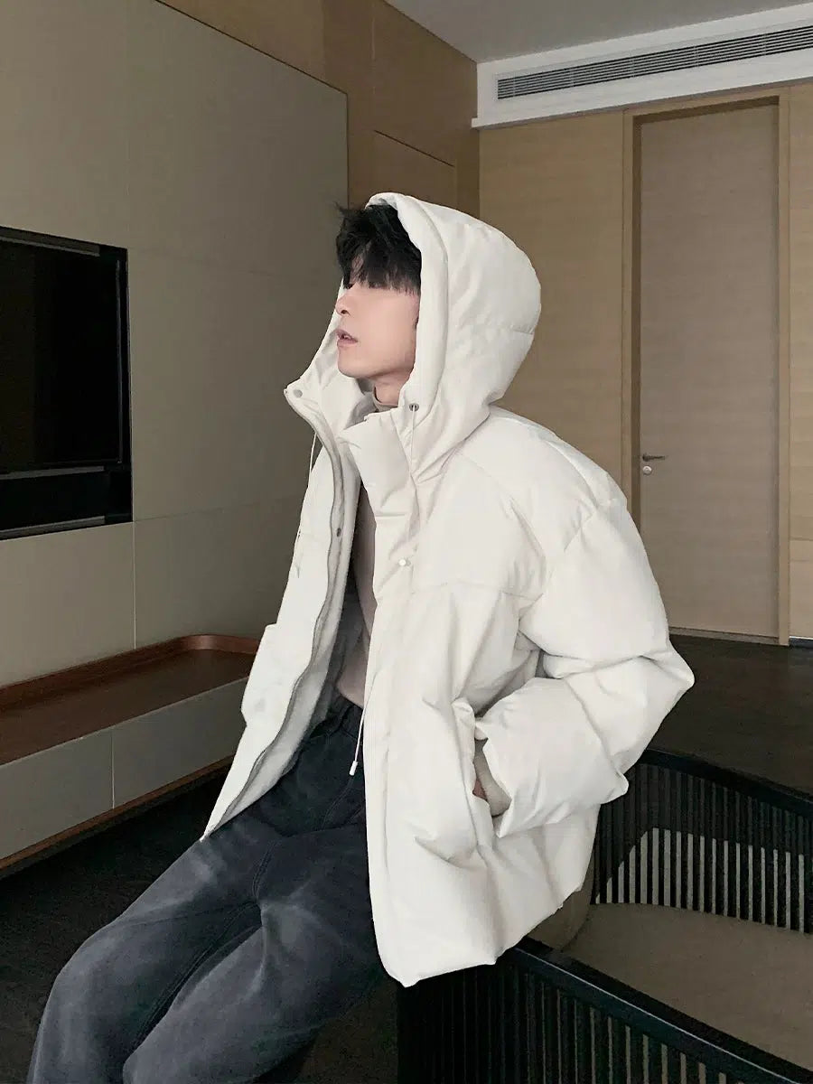 Hooded Cotton Insulated Winter Jacket-The Korean Fashion