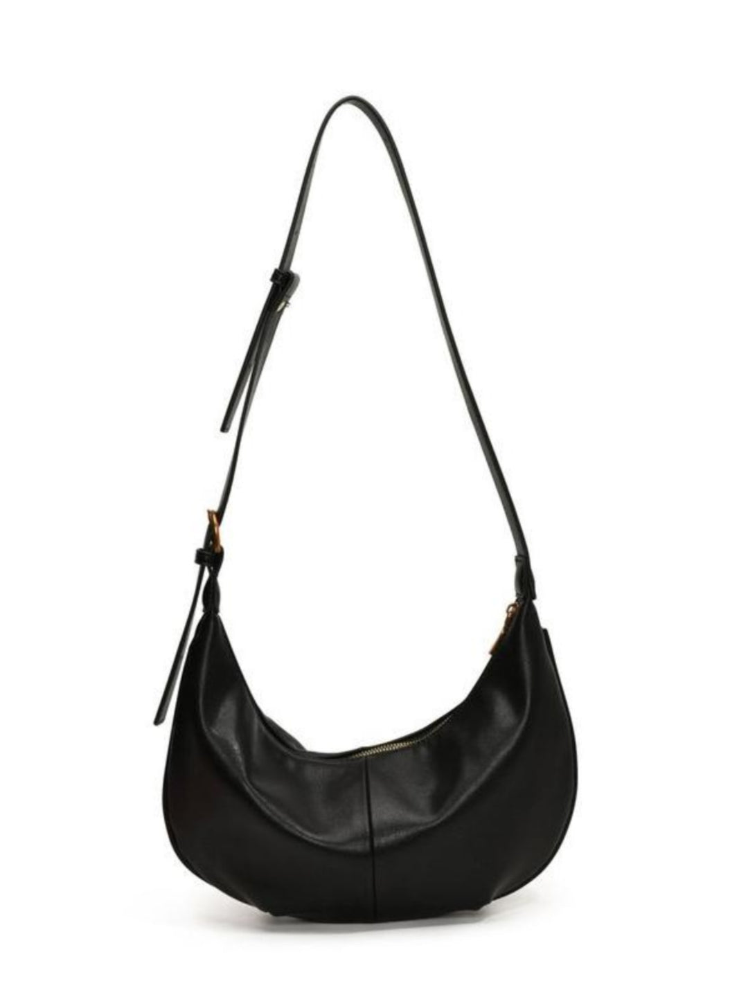 Black Crossbody Hobo Bag