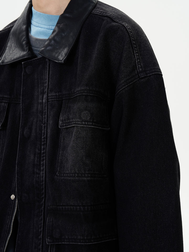 Black Cargo Overshirt