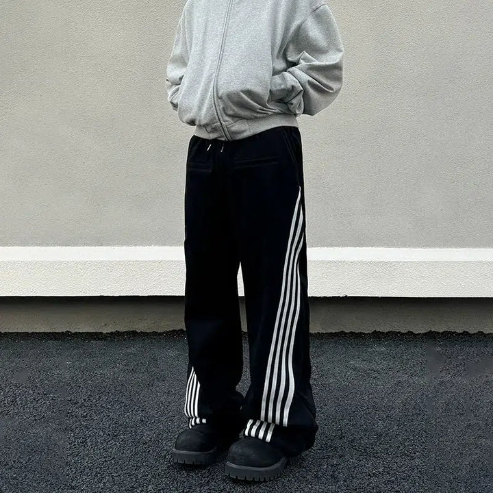 Casual Striped Sweatpants