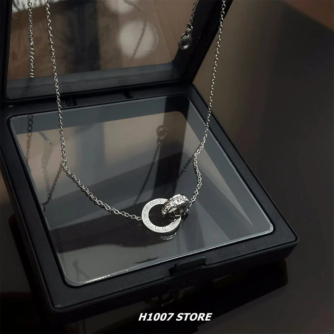 Diamond Letter Pendant Necklace