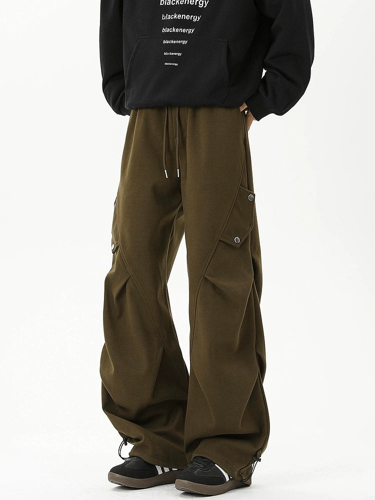 Wide-Leg Casual Pants