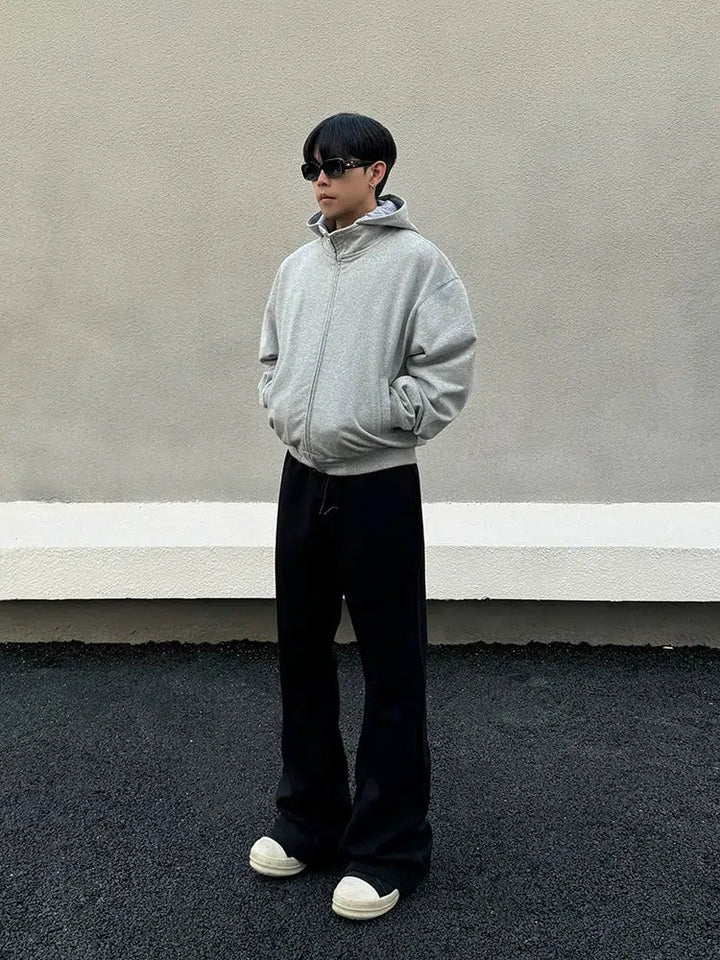 Deconstructed Cotton Flared Sweatpants