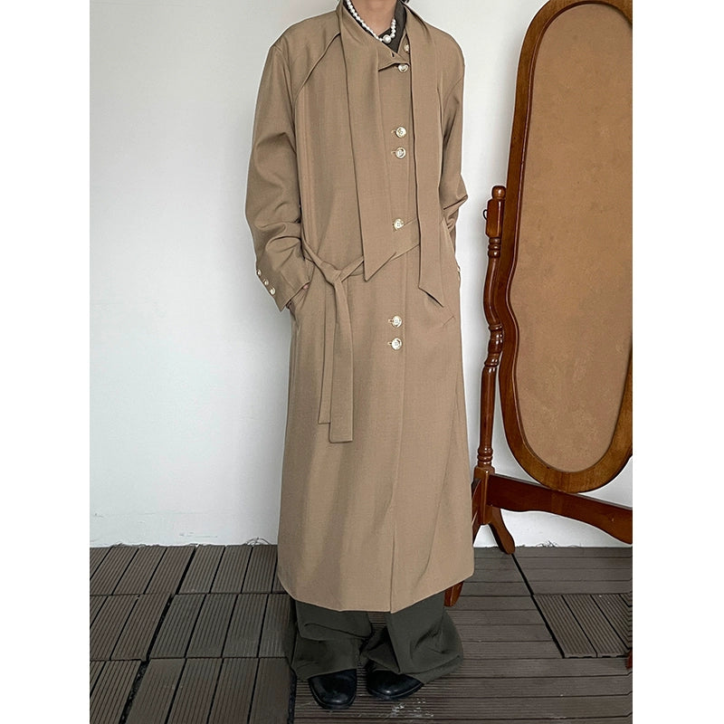 Stand-up Collar Mid-length Coat