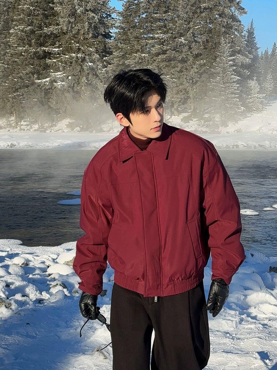 Lightweight Winter Down Jacket with Velvet Lining