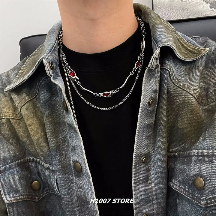 Double Layer Hip-hop Necklace