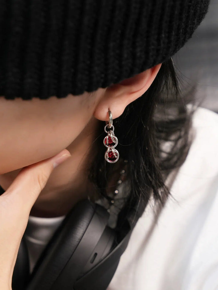 High-End Titanium Steel Hoop Earrings-The Korean Fashion