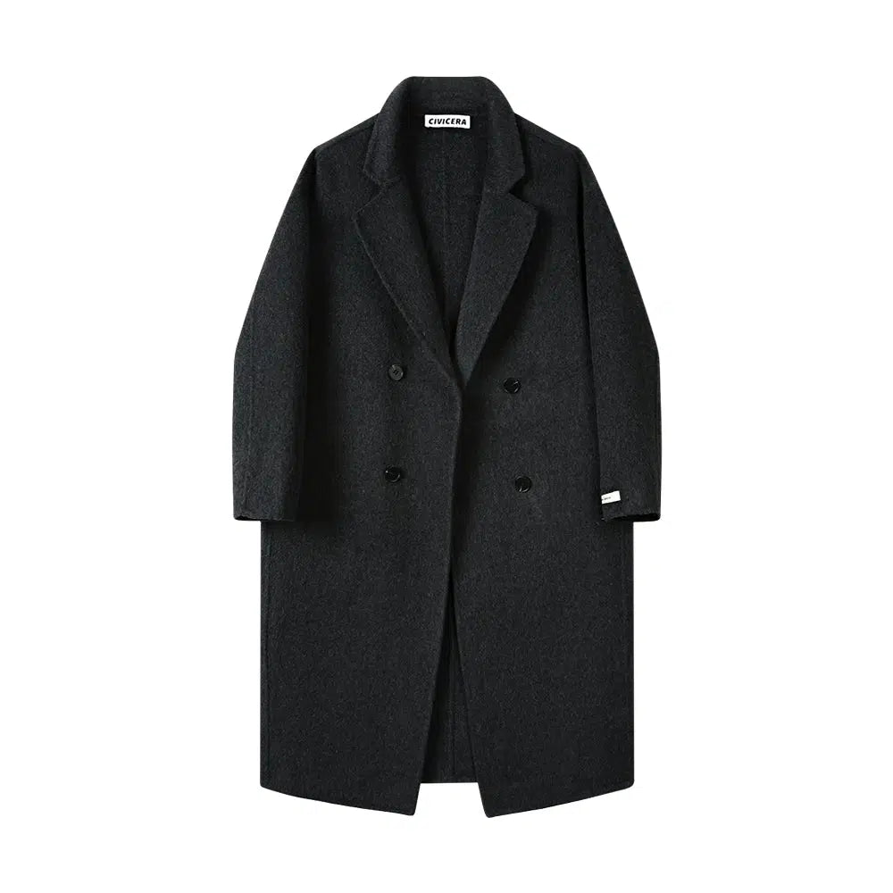 Double-Breasted Wool Coat