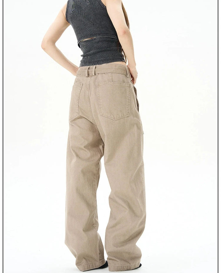 Belted Casual Cargo Pants