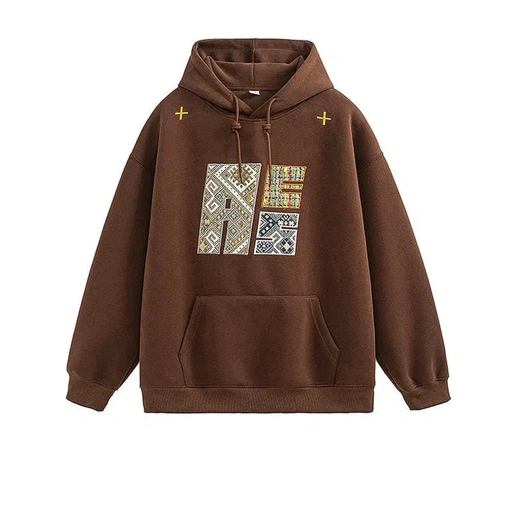 Embroidered Hooded Sweatshirt