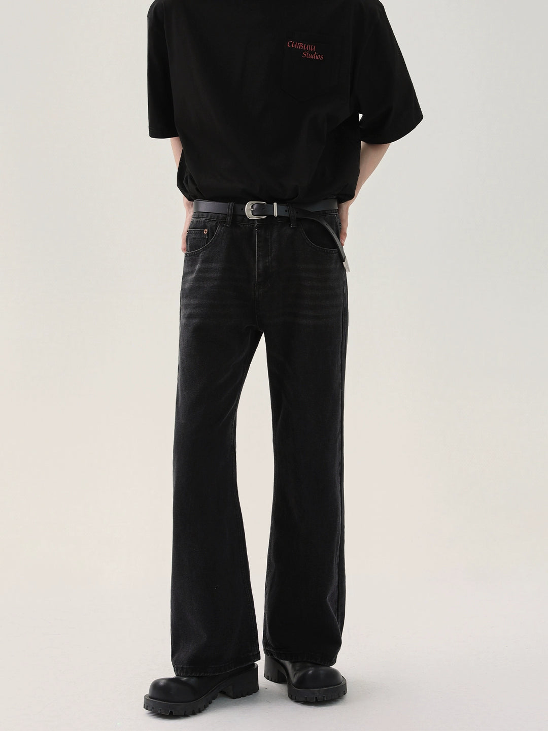 Slim Fit Flared Trousers