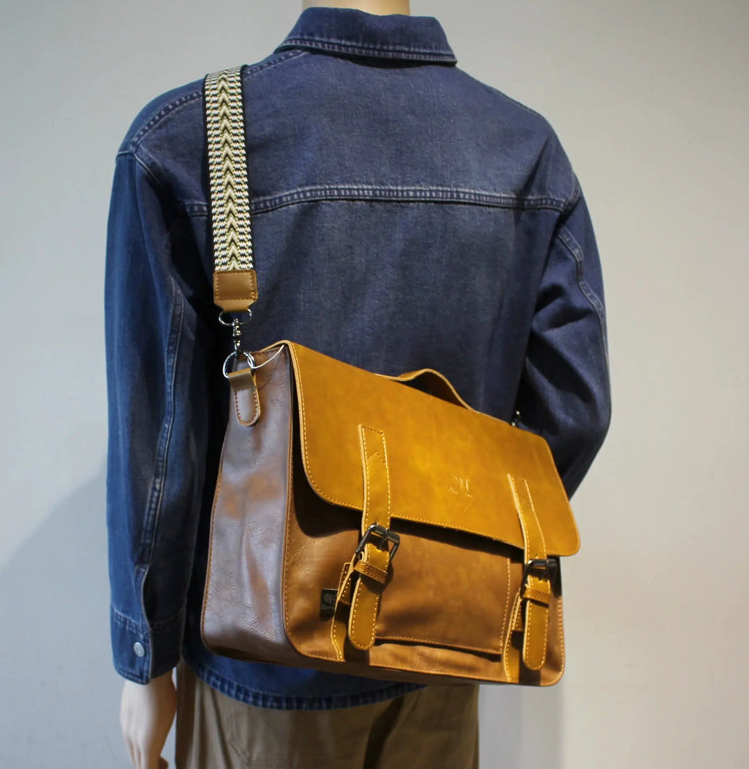 Leather Large Capacity Crossbody Bag