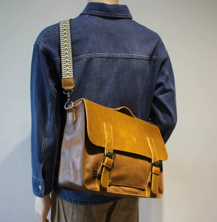 Leather Large Capacity Crossbody Bag