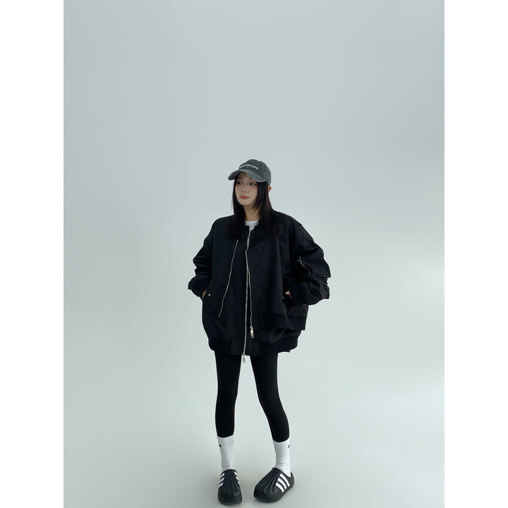 Two-Piece Oversized Baseball Jacket