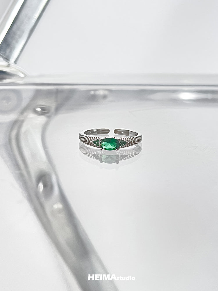 Green Zircon Ring