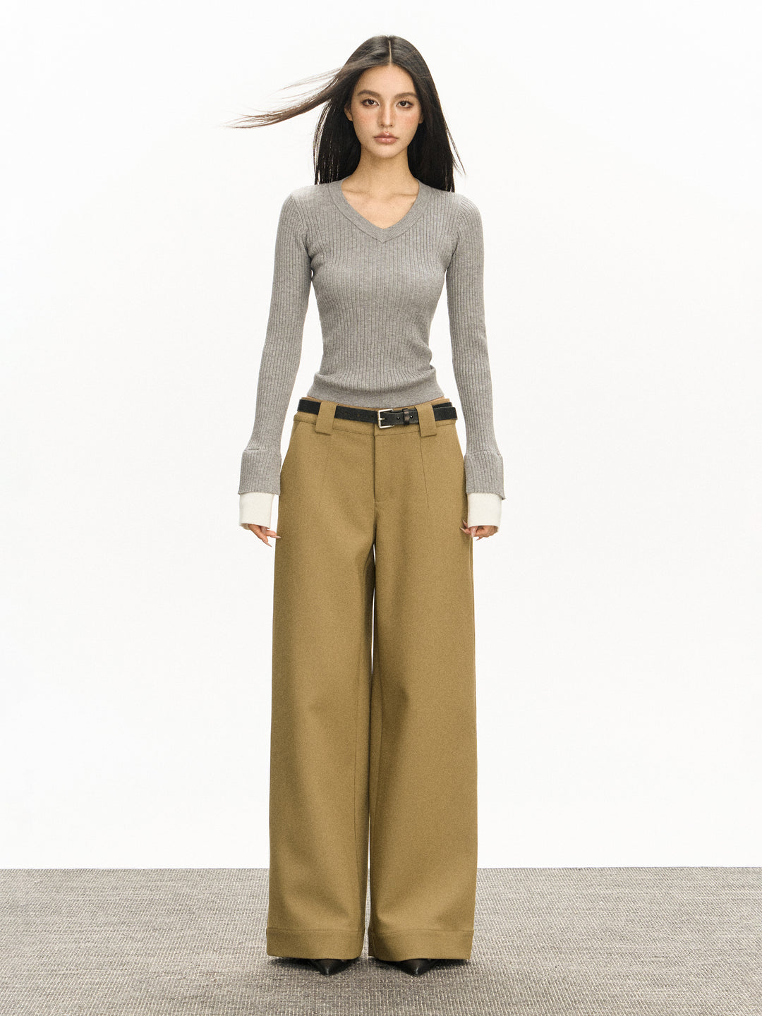 Wide-Leg Retro Loose Casual Pants