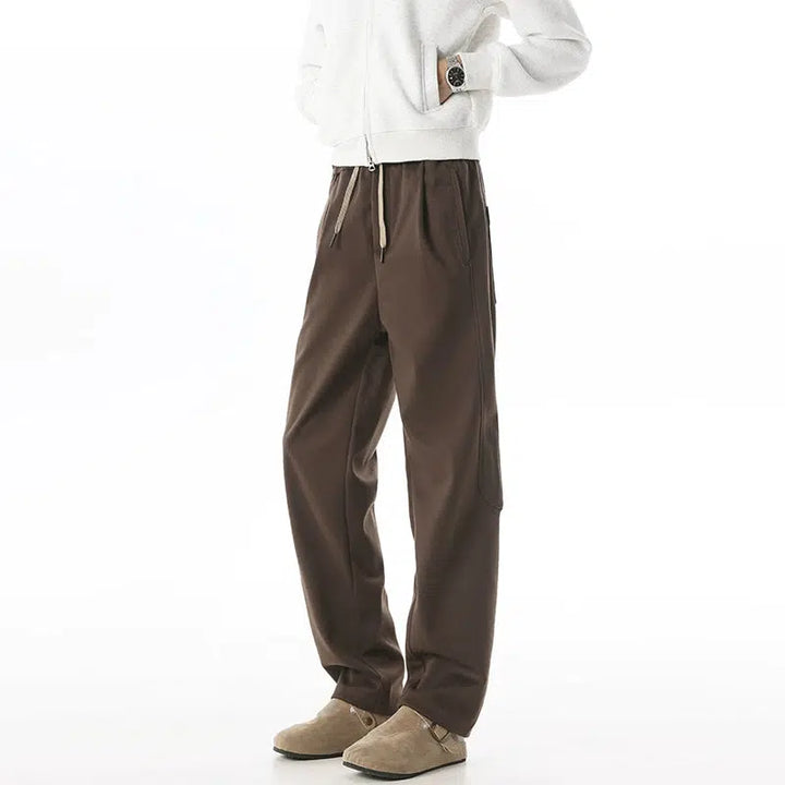 Woolen Drawstring Sweatpants