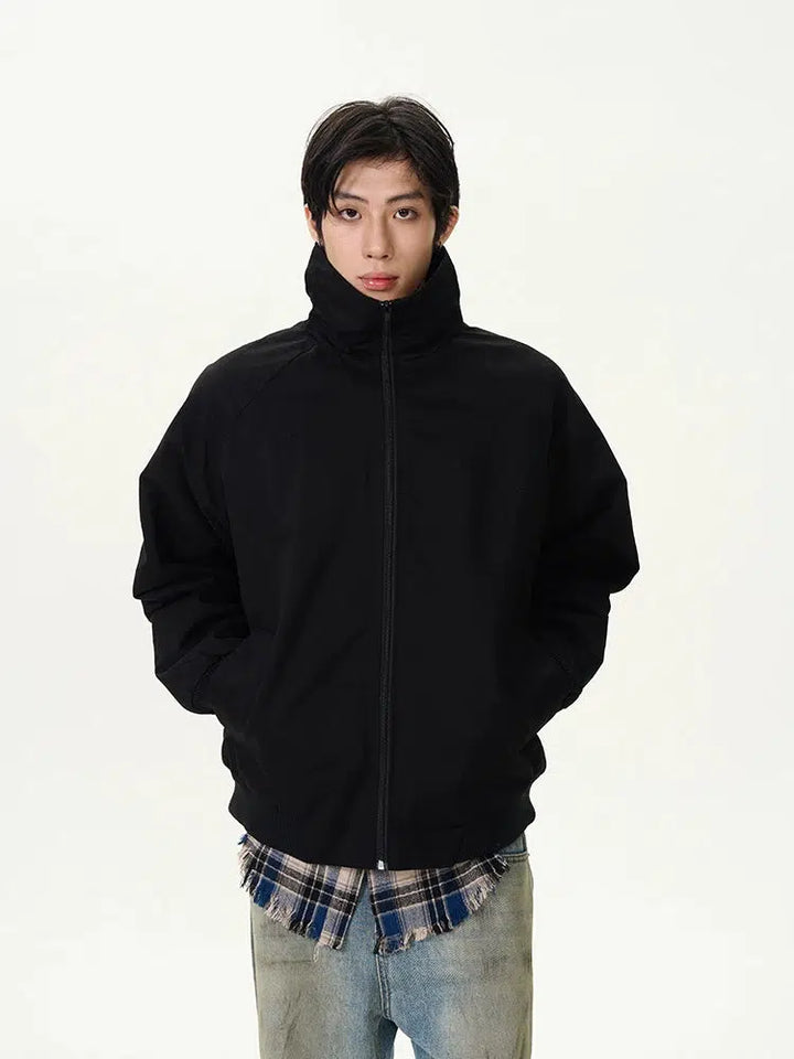 Winter Pilot Jacket with Lapel Collar-The Korean Fashion