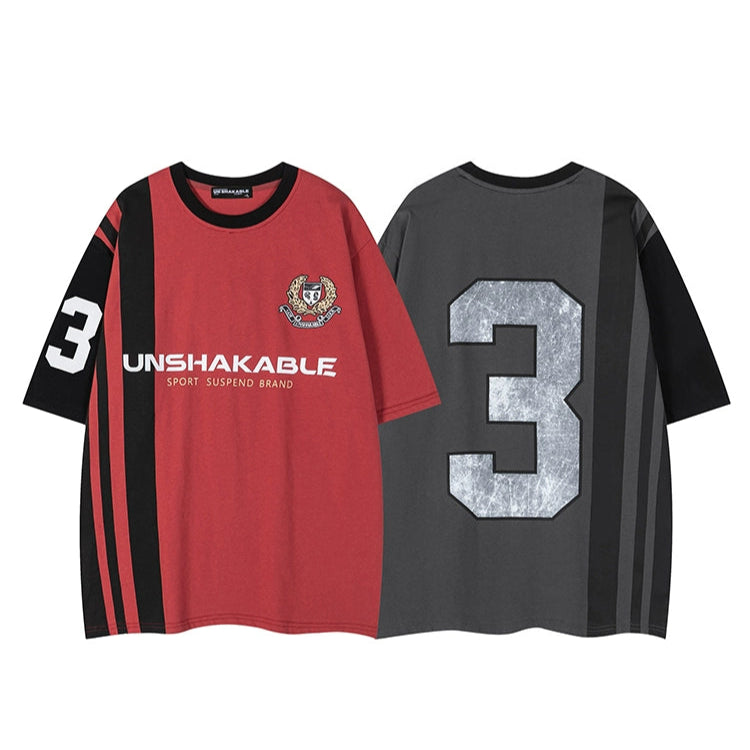 Gestreiftes Sporttrikot T-Shirt Pullover 