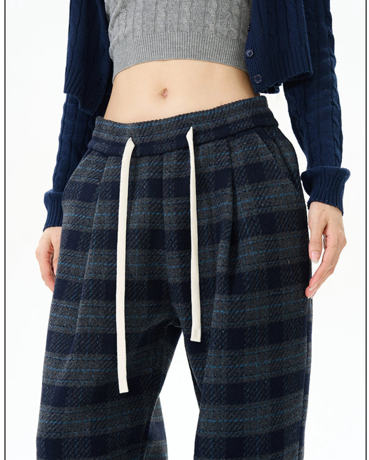 Relaxed Fit Checked Pajama Pants