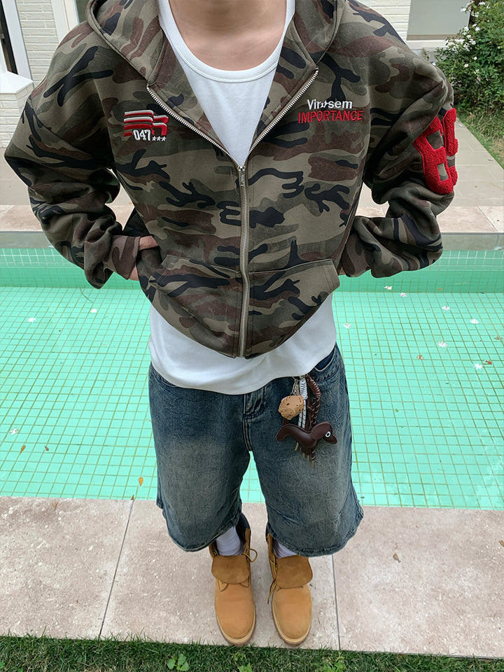 Camouflage Hooded Jacket