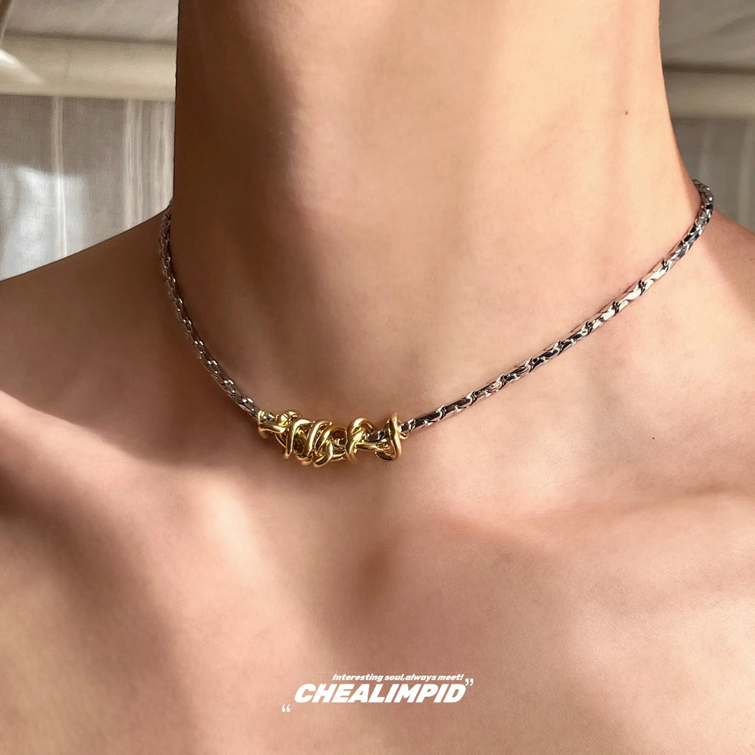 Titanium Steel Snake Chain Necklace-The Korean Fashion