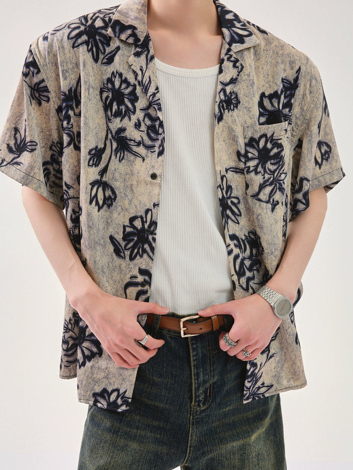 Floral Print Short-Sleeve Shirt