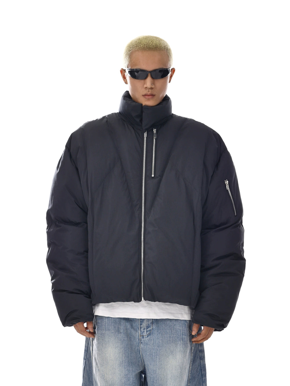 Insulated Stand Collar Cotton Jacket