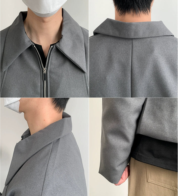 Full Zip Lapel Jacket