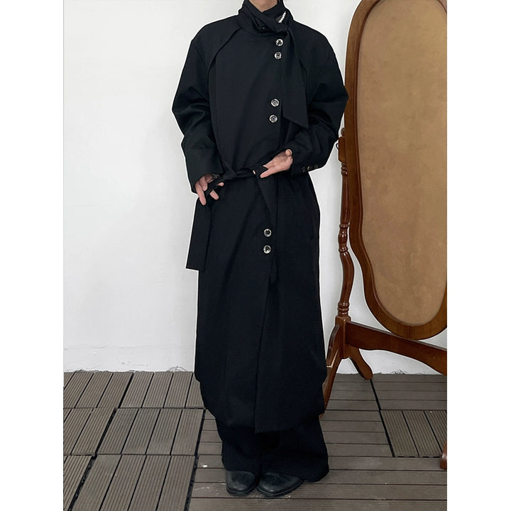 Stand-up Collar Mid-length Coat