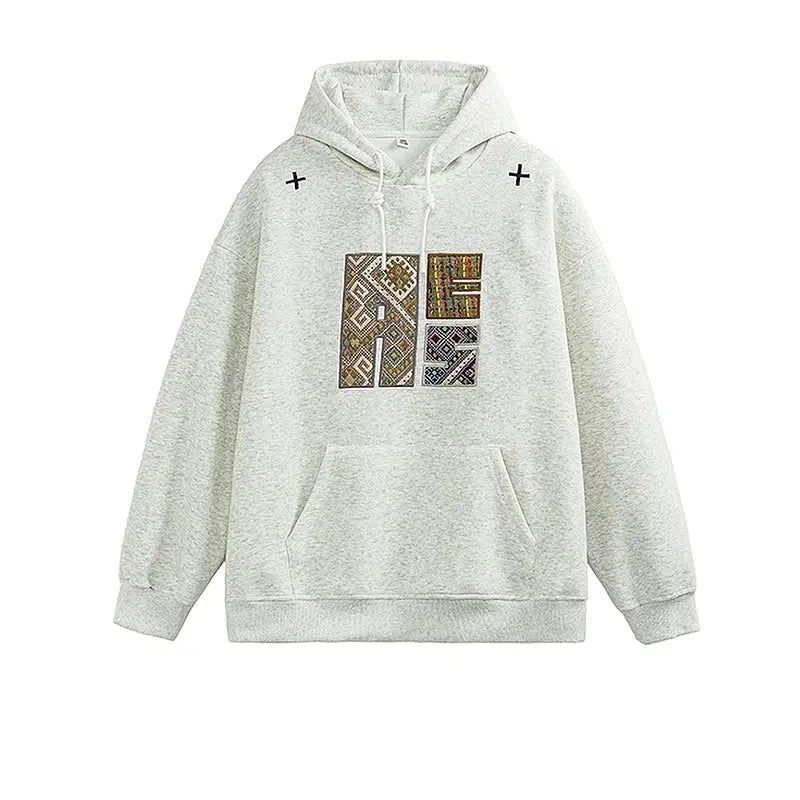 Embroidered Hooded Sweatshirt