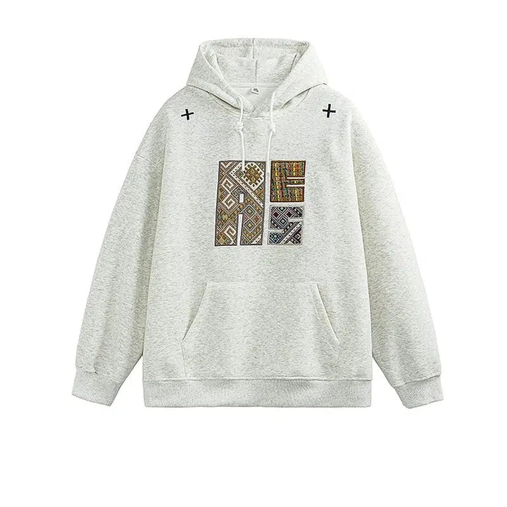 Embroidered Hooded Sweatshirt