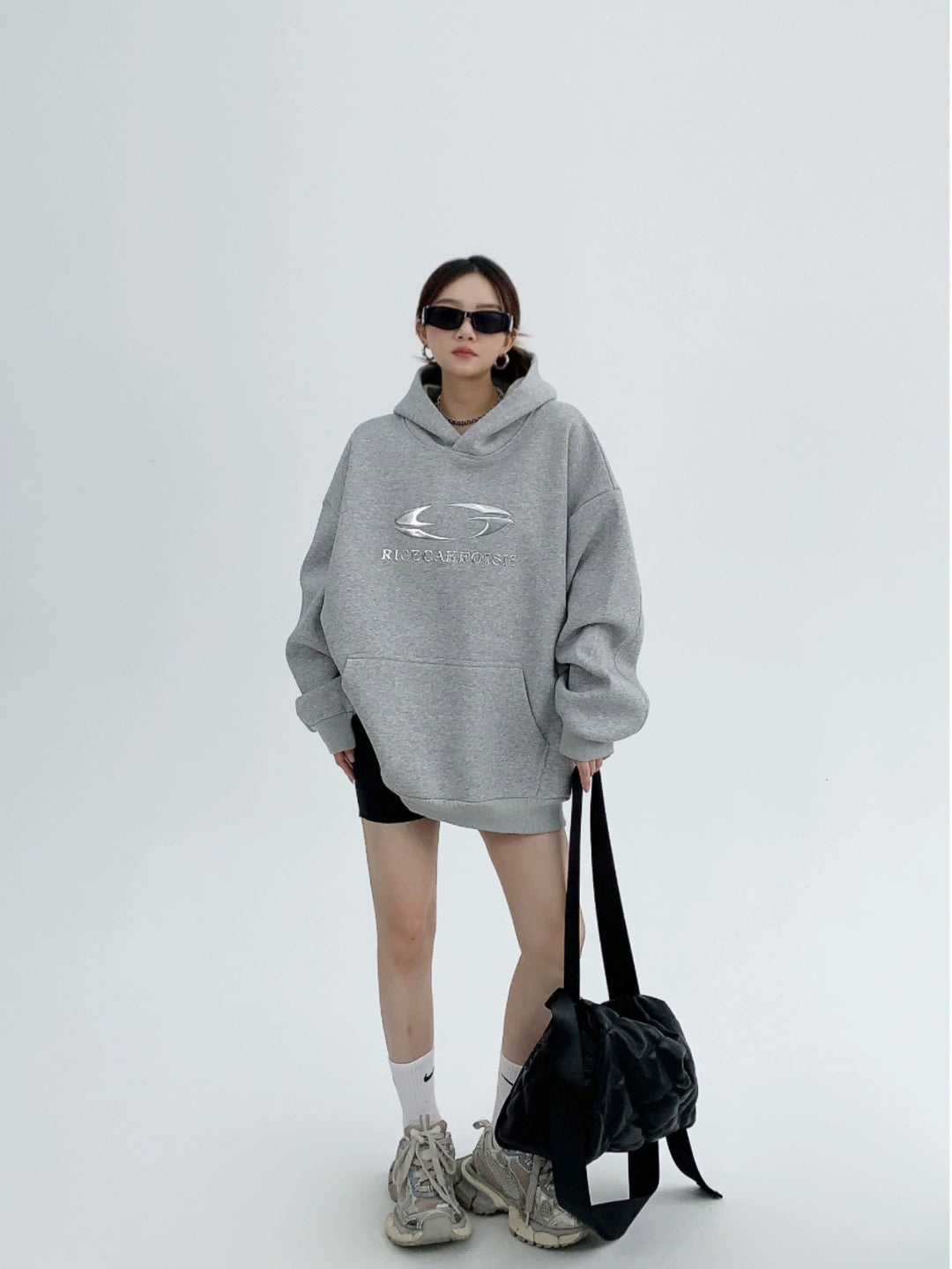 Oversized Hooded Sweatshirt with Graphic